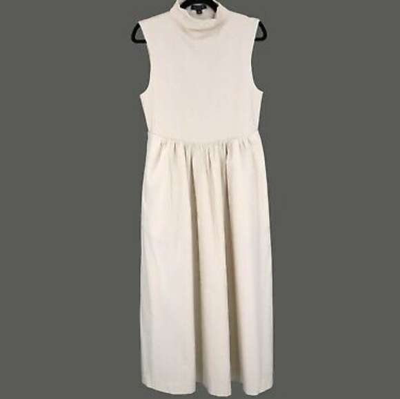 J.Crew, Fitted knit mockneck dress with poplin skirt, size M - Picture 2 of 2